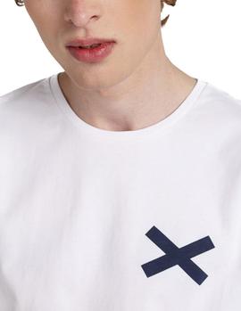 Camiseta Edmmond Cross blanco hombre