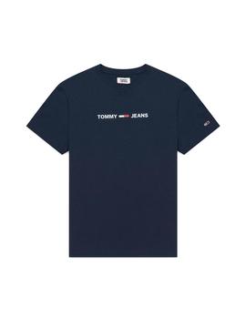 Camiseta Tommy Jeans Straight Small Logo marino hombre