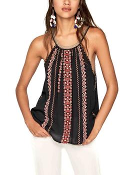 Top Pepe Jeans Alice negro mujer