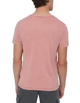 Camiseta Ecoalf Natal Label rosa hombre