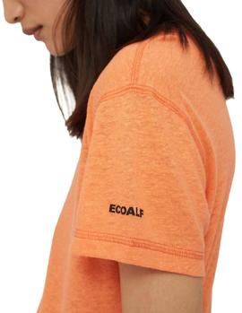 Camiseta Ecoalf Mount melocotón mujer