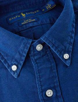 Camisa Ralph Lauren Oxford Slim Sd Ppc Sp indigo