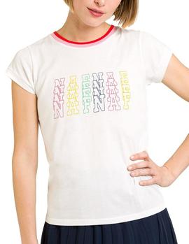 Camiseta Naf Naf MENT66 crudo mujer