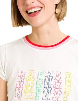 Camiseta Naf Naf MENT66 crudo mujer