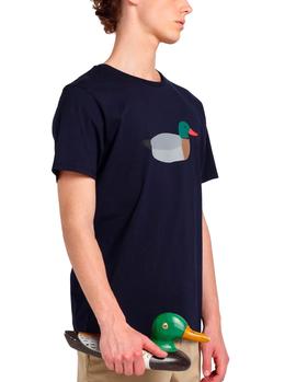 Camiseta Edmmond Duck Hunt marino hombre
