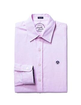 Camisa North Sails Oxford Slim rosa hombre