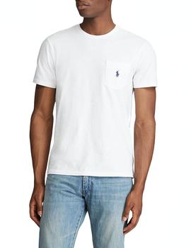 Camiseta Ralph Lauren Slub Jersey blanco hombre
