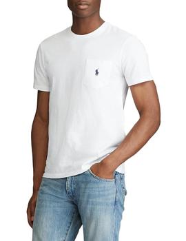 Camiseta Ralph Lauren Slub Jersey blanco hombre