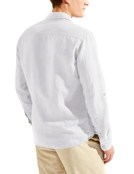 Camisa HKT by Hackett Garment Dye blanco hombre