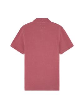 Polo HKT by Hackett Dyed Pique granate hombre