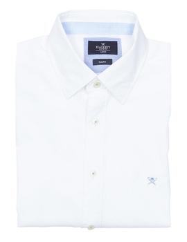 Camisa Hackett Wht Texture Multi Trim blanca