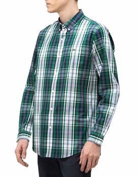 Camisa Lacoste CH8444 verde hombre