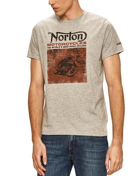 Camiseta Norton Dai gris hombre