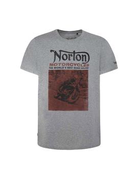 Camiseta Norton Dai gris hombre
