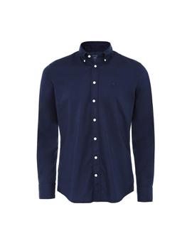 Camisa Hackett Garment Dyed Oxford azul hombre