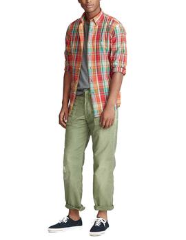 Camisa Ralph Lauren Madras Custom Fit multicolor hombre
