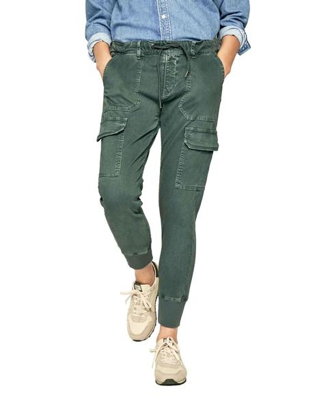 Pantalones Jeans Crusade verde mujer