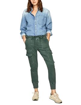 Pantalones Pepe Jeans Crusade verde mujer