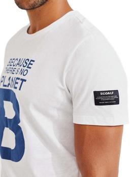 Camiseta Ecoalf Natal Great B blanco hombre