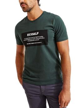 Camiseta Ecoalf Natal Patch verde hombre