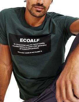 Camiseta Ecoalf Natal Patch verde hombre