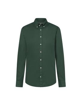 Camisa Hackett GMT Dye Oxford verde hombre