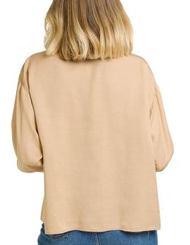 Camisa Naf Naf Safari beige mujer