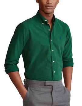 Camisa Ralph Lauren Oxford Slim verde hombre