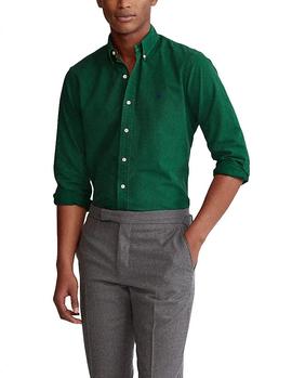 Camisa Ralph Lauren Oxford Slim verde hombre