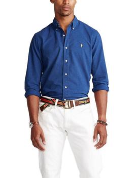 Camisa Ralph Lauren Oxford Slim azul hombre