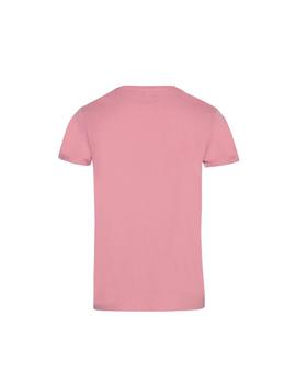 Camiseta Hackett London Tee rosa hombre