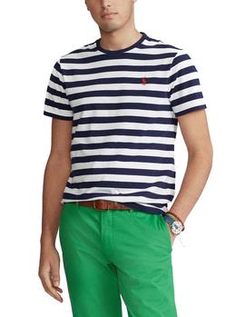 Camiseta Ralph Lauren Custom Slim Fit marino hombre