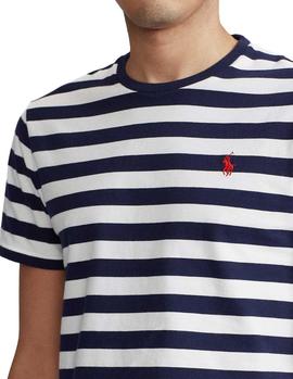 Camiseta Ralph Lauren Custom Slim Fit marino hombre