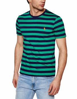 Camiseta Ralph Lauren Custom Slim Fit verde hombre
