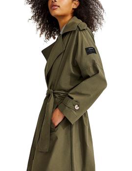 Trench Ecoalf Mos Oversize caqui mujer