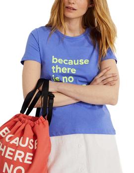 Camiseta Ecoalf Underlined Because lavanda mujer