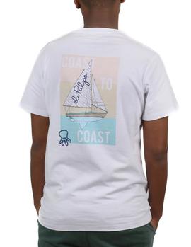 Camiseta elPulpo Coast to Coast blanco hombre