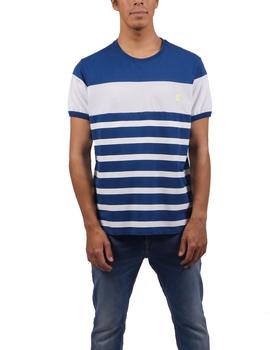 Camiseta elPulpo Sailor Stripes azulón hombre