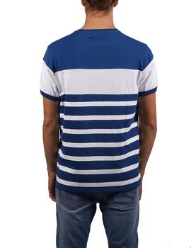 Camiseta elPulpo Sailor Stripes azulón hombre