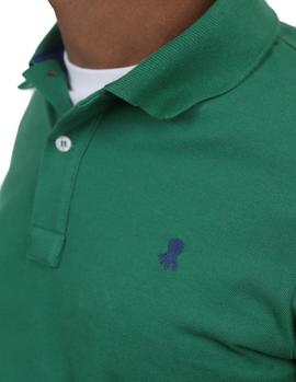 Polo elPulpo Logo Bordado verde hombre
