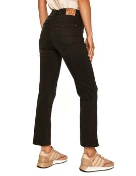 Vaqueros Pepe Jeans Dion 7/8 negro mujer