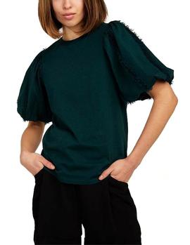 Camiseta Naf Naf Tul verde mujer