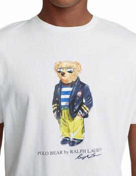 Camiseta Ralph Lauren Polo Bear Marina blanco hombre