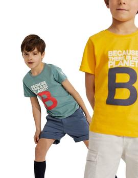 Camiseta Ecoalf Great B amarillo niño