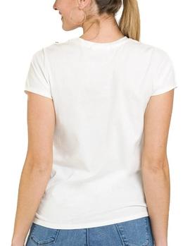 Camiseta Naf Naf Colors blanco mujer