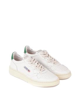 Deportivas Autry Low Leather White/Green hombre