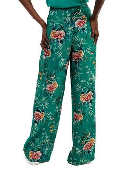 Pantalones Naf Naf Flores verde mujer