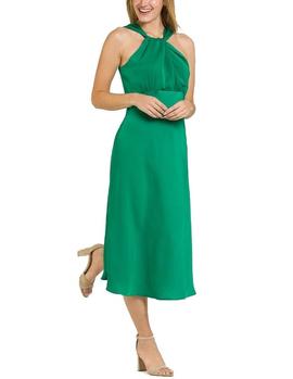 Vestido Naf Naf Cuello Halter verde mujer