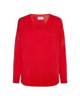 Jersey Pepe Jeans Lucy rojo mujer