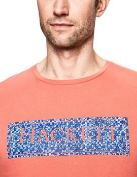 Camiseta Hackett Swim Box coral hombre